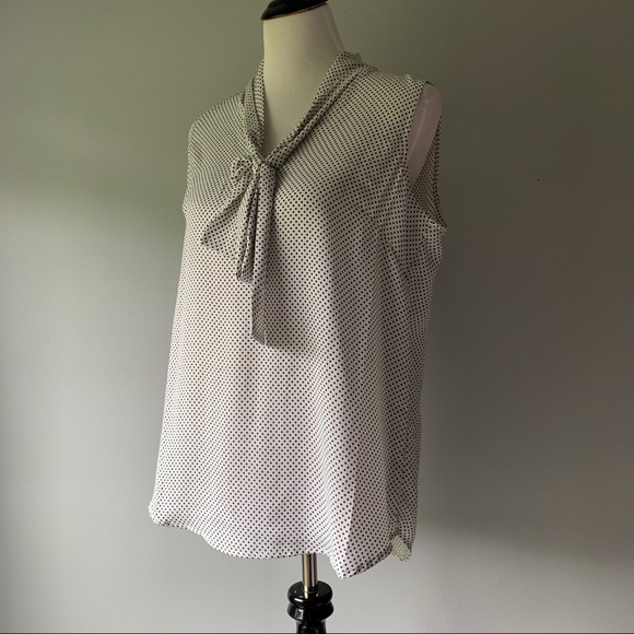 Adrianna Papell Polkadot Blouse - Picture 2 of 13